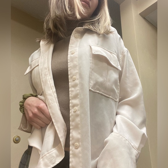 Cream Button-Up - Picture 2 of 4